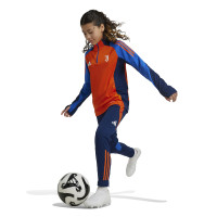 adidas Juventus Trainingspak 1/4-Zip 2024-2025 Kids Oranje Blauw Wit