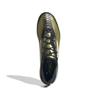 adidas F50 Messi Elite Gras Voetbalschoenen (FG) Goud Zwart Wit