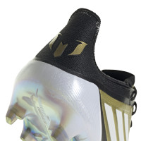 adidas F50 Messi Elite Gras Voetbalschoenen (FG) Goud Zwart Wit