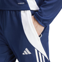 adidas Tiro 24 Trainingsbroek Donkerblauw Wit