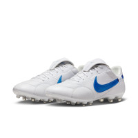 Nike Premier III Gras Voetbalschoenen (FG) Wit Blauw