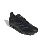 adidas Predator League Gras Voetbalschoenen (FG) Zwart Grijs Goud