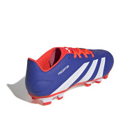 adidas Predator Club Gras / Kunstgras Voetbalschoenen (MG) Blauw Wit Rood