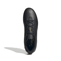 adidas F50 Club Gras / Kunstgras Voetbalschoenen (FxG) Zwart Grijs Goud