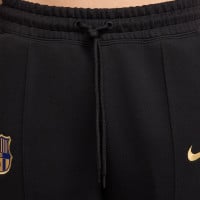 Nike FC Barcelona Tech Fleece Trainingspak 2024-2025 Dames Zwart Goud