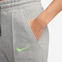 Nike FC Barcelona Tech Fleece Trainingspak 2024-2025 Dames Grijs Lichtgroen