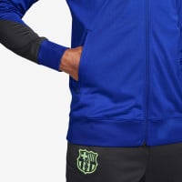 Nike FC Barcelona Strike Trainingspak Full-Zip 2024-2025 Blauw Donkergrijs Lichtgroen