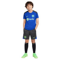 Nike FC Barcelona Strike Trainingsshirt 2024-2025 Kids Blauw Lichtgroen