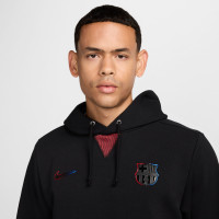 Nike FC Barcelona Standard Issue Trainingspak Hooded 2024-2025 Zwart Rood Blauw