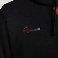 Nike FC Barcelona Standard Issue Hoodie 2024-2025 Zwart Rood Blauw