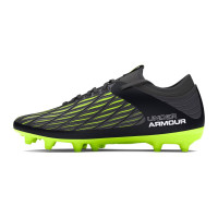 Under Armour Magnetico Select 4.0 Gras Voetbalschoenen (FG) Kids Zwart Groen