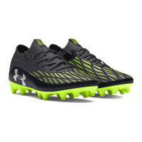 Under Armour Magnetico Select 4.0 Gras Voetbalschoenen (FG) Kids Zwart Groen