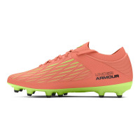 Under Armour Magnetico Pro 4.0 Gras Voetbalschoenen (FG) Oranje Groen