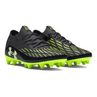 Under Armour Magnetico Select 4.0 Gras Voetbalschoenen (FG) Zwart Groen