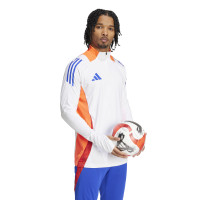 adidas Tiro 24 Trainingspak 1/4-Zip Wit Blauw Rood Oranje