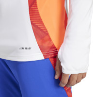 adidas Tiro 24 Trainingspak 1/4-Zip Wit Blauw Rood Oranje