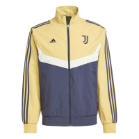 adidas Juventus Culturewear Trainingsjack Woven 2024-2025 Geel Donkerblauw