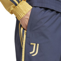 adidas Juventus Culturewear Trainingspak Woven Full-Zip 2024-2025 Donkerblauw Geel