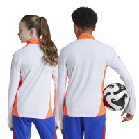 adidas Tiro 24 Trainingspak 1/4-Zip Kids Wit Blauw Rood Oranje