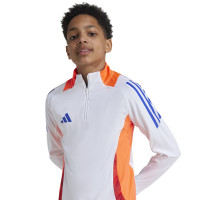 adidas Tiro 24 Trainingspak 1/4-Zip Kids Wit Blauw Rood Oranje