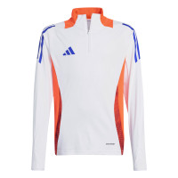 adidas Tiro 24 Trainingspak 1/4-Zip Kids Wit Rood Donkerblauw