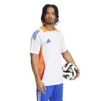 adidas Tiro 24 Trainingsshirt Wit Oranje Blauw Rood