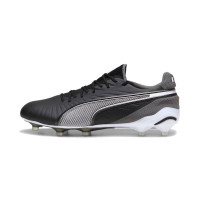 PUMA King Ultimate Gras / Kunstgras Voetbalschoenen (MG) Zwart Wit Grijs