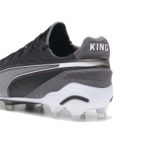 PUMA King Ultimate Gras / Kunstgras Voetbalschoenen (MG) Zwart Wit Grijs