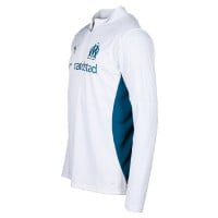 PUMA Olympique Marseille Trainingstrui 1/4 Zip 2024-2025 Wit Donkerblauw