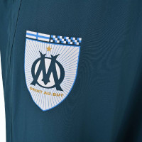 PUMA Olympique Marseille Pre-Match Anthem Trainingspak Woven Full-Zip 2024-2025 Donkerblauw Lichtblauw Wit