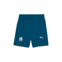 PUMA Olympique Marseille Trainingsbroekje 2024-2025 Blauw Wit