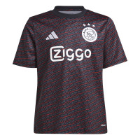 adidas Ajax Pre-Match Trainingsshirt 2024-2025 Kids Zwart Rood Wit