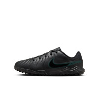 Nike Tiempo Legend 10 Academy Turf Voetbalschoenen (TF) Kids Zwart Donkergroen