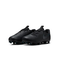 Nike Phantom GX II Academy Gras / Kunstgras Voetbalschoenen (MG) Kids Zwart Donkergroen