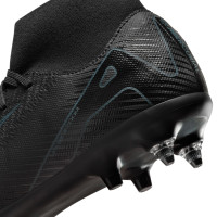 Nike Zoom Mercurial Superfly 10 Academy IJzeren-Nop Voetbalschoenen (SG) Anti-Clog Zwart Donkergroen