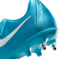 Nike Phantom GX II Academy IJzeren-Nop Voetbalschoenen (SG) Anti-Clog Blauw Wit