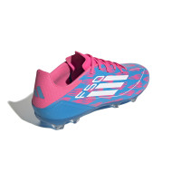 adidas F50 League Gras Voetbalschoenen (FG) Blauw Roze Wit