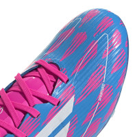 adidas F50 League Gras Voetbalschoenen (FG) Blauw Roze Wit