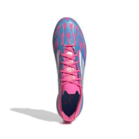 adidas F50 Elite IJzeren-Nop Voetbalschoenen (SG) Blauw Roze Wit