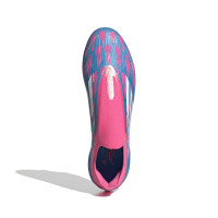 adidas F50 Elite Veterloze IJzeren-Nop Voetbalschoenen (SG) Blauw Roze Wit