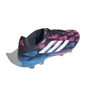 adidas Copa Pure 2 Elite Gras Voetbalschoenen (FG) Zwart Blauw Roze