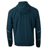 PUMA Olympique Marseille Pre-Match Anthem Trainingspak Woven Full-Zip 2024-2025 Donkerblauw Lichtblauw Wit