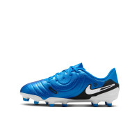 Nike Tiempo Legend 10 Academy Gras / Kunstgras Voetbalschoenen (MG) Kids Blauw Wit Zwart