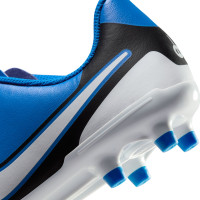 Nike Tiempo Legend 10 Club Gras / Kunstgras Voetbalschoenen (MG) Kids Blauw Wit Zwart