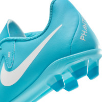 Nike Phantom GX II Club Gras / Kunstgras Voetbalschoenen (MG) Kids Blauw Wit