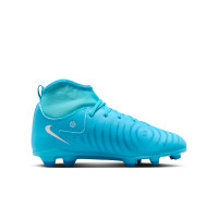 Nike Phantom Luna II Club Gras / Kunstgras Voetbalschoenen (MG) Kids Blauw Wit