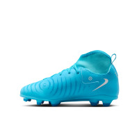 Nike Phantom Luna II Club Gras / Kunstgras Voetbalschoenen (MG) Kids Blauw Wit