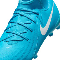 Nike Phantom Luna II Academy Gras / Kunstgras Voetbalschoenen (MG) Kids Blauw Wit