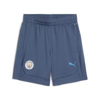 PUMA Manchester City Trainingsbroekje 2024-2025 Kids Donkerblauw Lichtblauw