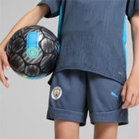 PUMA Manchester City Trainingsbroekje 2024-2025 Kids Donkerblauw Lichtblauw